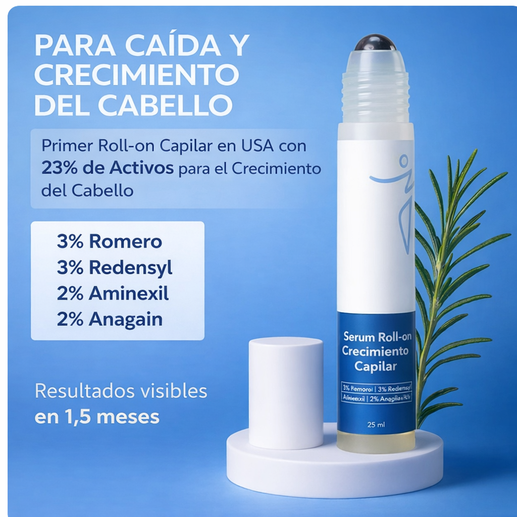 Roll-On de Crecimiento Capilar™+Dermaroller