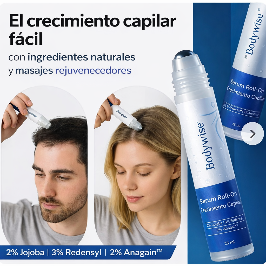 Roll-On de Crecimiento Capilar™+Dermaroller