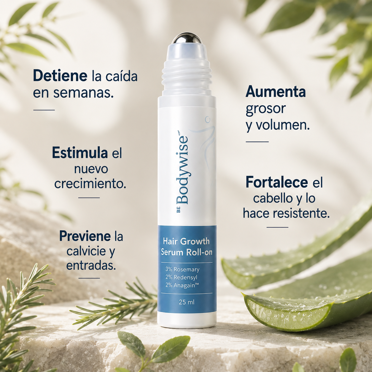 Roll-On de Crecimiento Capilar™+Dermaroller